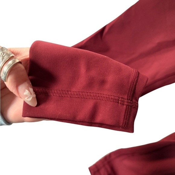 Women's Lululemon Burgundy Leggings - Picture 8 of 9